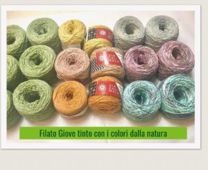 filato Viacalimala tinto con i colori dalla natura