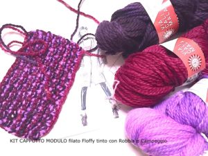 KIT BLU:BORDO':VIOLA filati VIACALIMALA