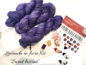 Viacalimala kit sweet biscuit lavanda in fiore